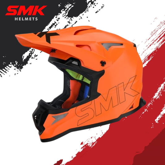 SMK Allterra Solid – Off Road Helmet  – Hi Vision Hv 720