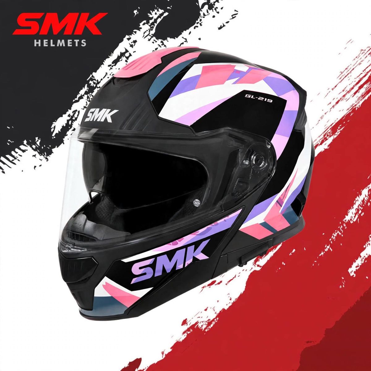 SMK Gullwing Charger  – Flip-up Helmet  –  GL 219