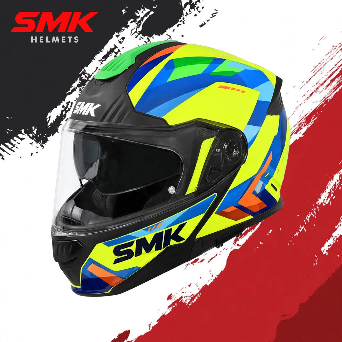 SMK Gullwing Charger  – Flip-up Helmet  –  GL 458