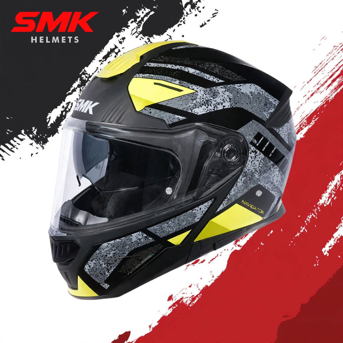 SMK Gullwing Navigator  – Flip-up Helmet  –  MA 264