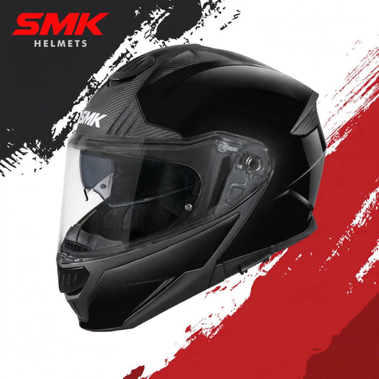 SMK Gullwing Solid  – Flip-up Helmet  –  Black GL 200
