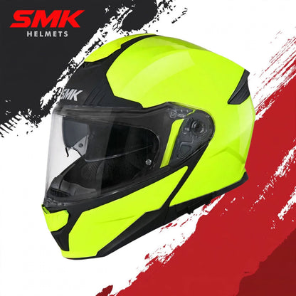 SMK Gullwing Solid  – Flip-up Helmet  –  Hi Vision Hv 400