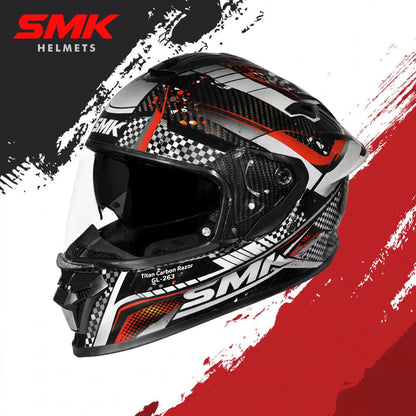 SMK Titan Carbon Razor – Full Face Helmets – GL 263