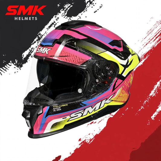 SMK Titan Carbon Razor – Full Face Helmets – GL 294