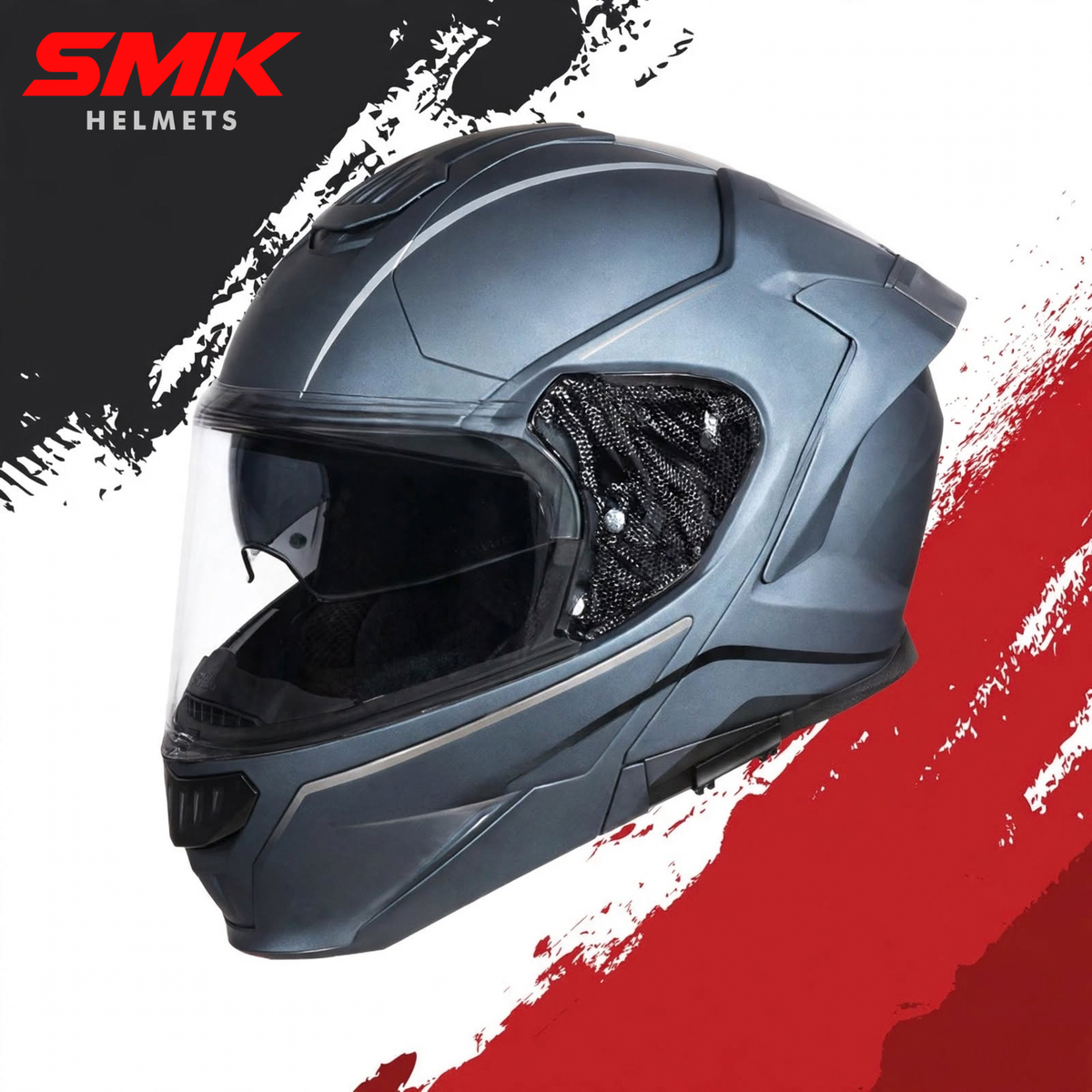 SMK Titan Solid – Full Face Helmets – Anthracite Glda 600