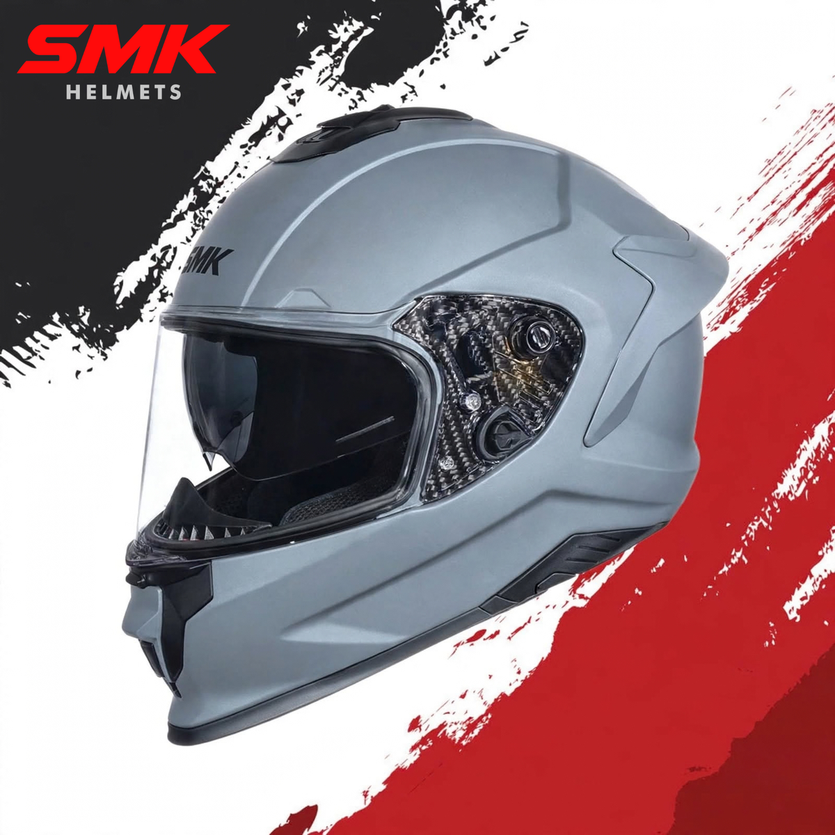 SMK Titan Solid – Full Face Helmets – Nardo Grey Ma 600