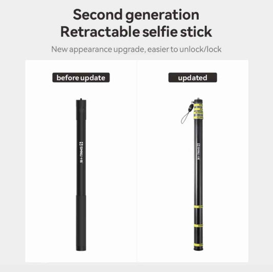 SMNU OEM Adjustable Strong Stability Bike Selfie Stick Long Selfie Stick Holder for Motorcycle (WITH ANTI THEFT LOCK)