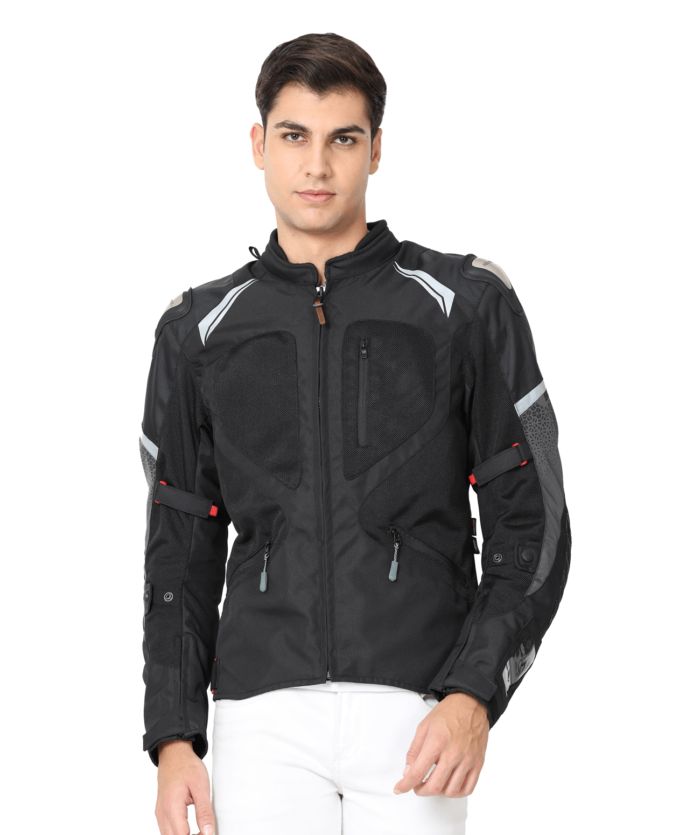Solace Sabre Pro V5 Riding Jacket (Black / Grey / Neon) - Riders Junction