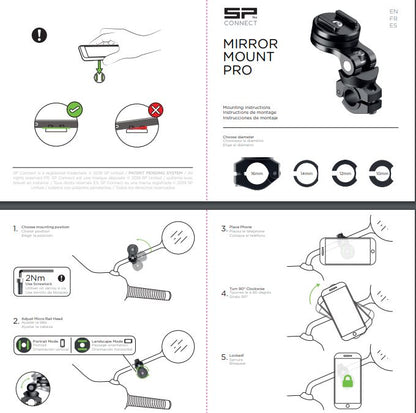SP Connect C/C+ Mirror Mount Pro - 53233