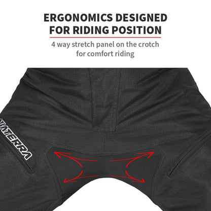 ViaTerra Spencer – Mesh Riding Pant with Tailbone Armour - Black