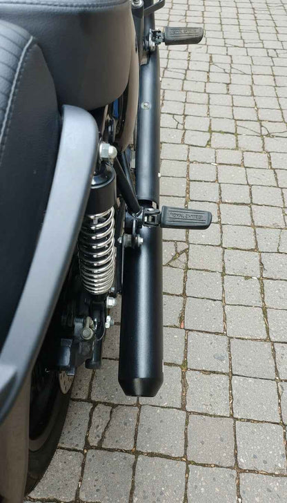 SS Motocorp - Slip-On Exhaust For Royal Enfield Classic Reborn 350 (Matte Black Finish)
