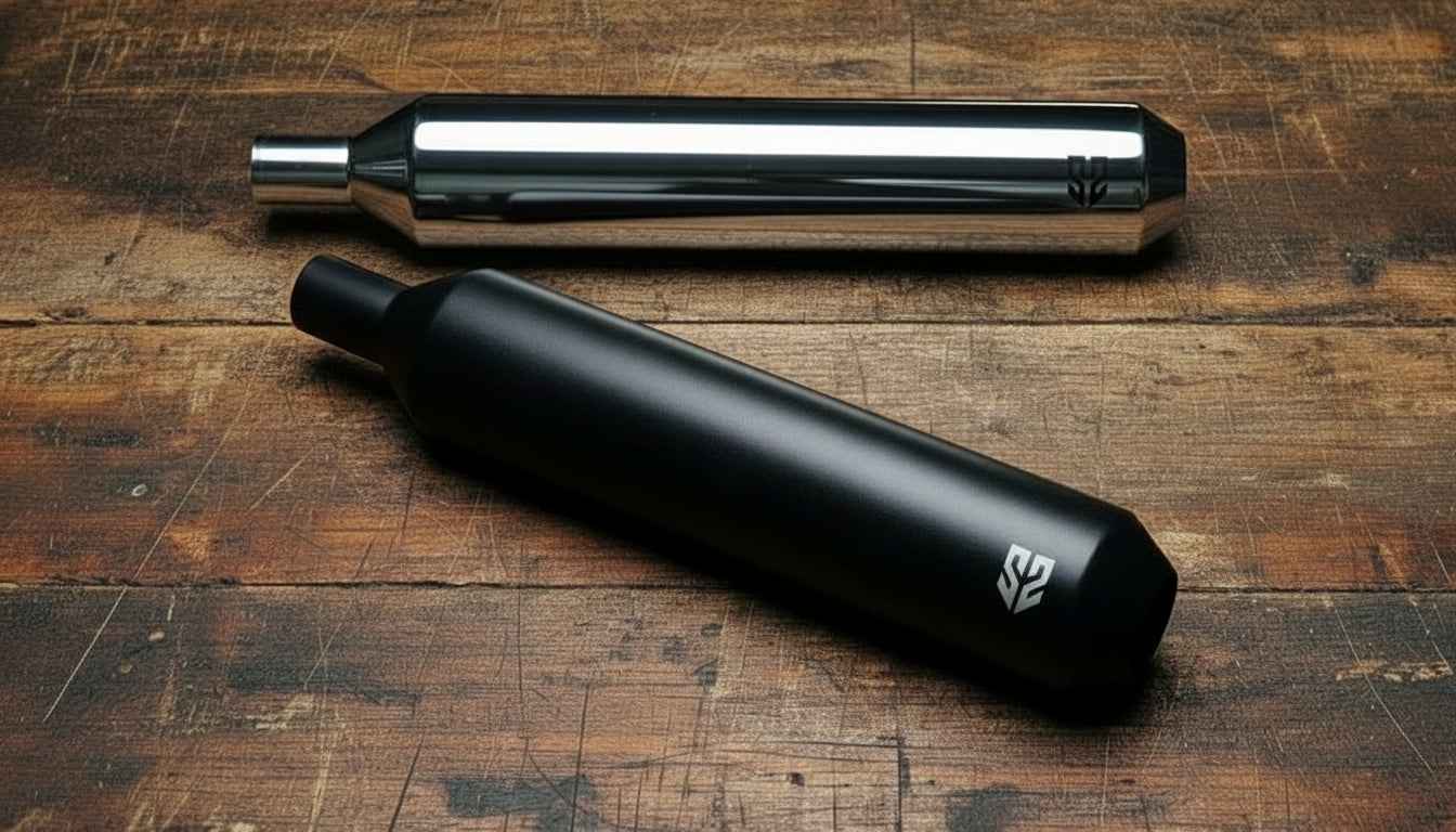 SS Motocorp - Slip-On Exhaust For Royal Enfield Classic Reborn 350 (Steel Polished Finish)
