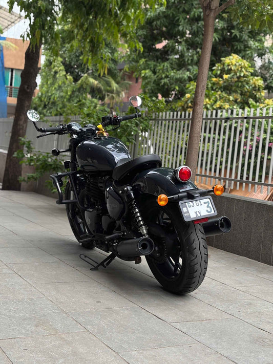 SS Motocorp - Slip-On Silencer (Pair) For Royal Enfield Shotgun 650 (Black Finish)