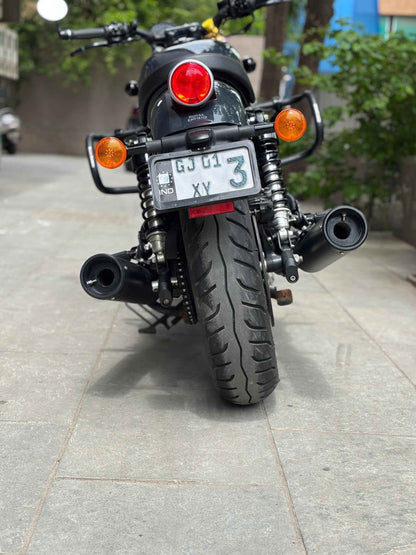 SS Motocorp - Slip-On Silencer (Pair) For Royal Enfield Shotgun 650 (Black Finish)
