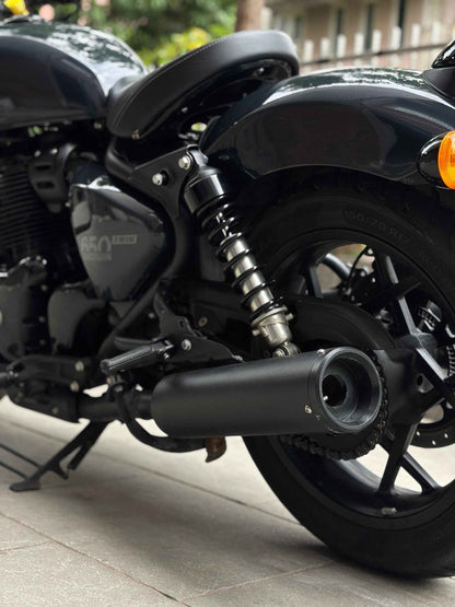 SS Motocorp - Slip-On Silencer (Pair) For Royal Enfield Shotgun 650 (Black Finish)
