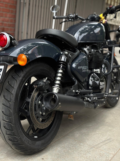 SS Motocorp - Slip-On Silencer (Pair) For Royal Enfield Shotgun 650 (Black Finish)