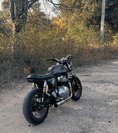 SS Motocorp-Royal Enfield-2 x 1 Full System Exhaust with SHORT CAN - Interceptor 650 / Continental GT 650 - SS Motocorp