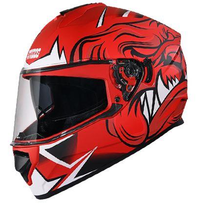 STUDDS DRIFTER D1 DECOR MATT RED N2 HELMET - Riders Junction