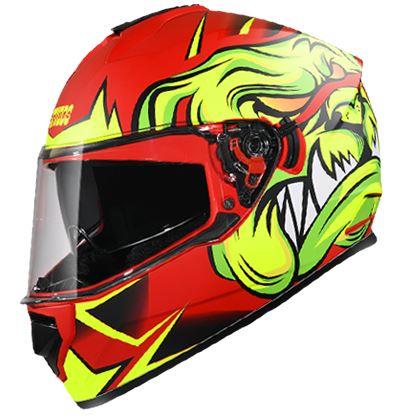 STUDDS DRIFTER D1 DECOR MATT RED N5 HELMET - Riders Junction