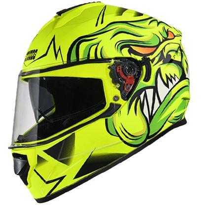 STUDDS DRIFTER D1 DECOR MATT YELLOW N5 HELMET - Riders Junction