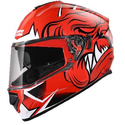 STUDDS DRIFTER D1 DECOR RED N2 HELMET - Riders Junction