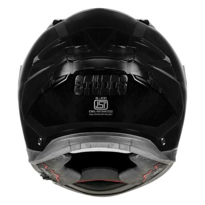 STUDDS Helios Helmet Solid Gloss Black
