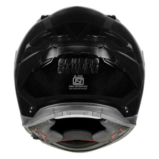 STUDDS Helios Helmet Solid Gloss Black