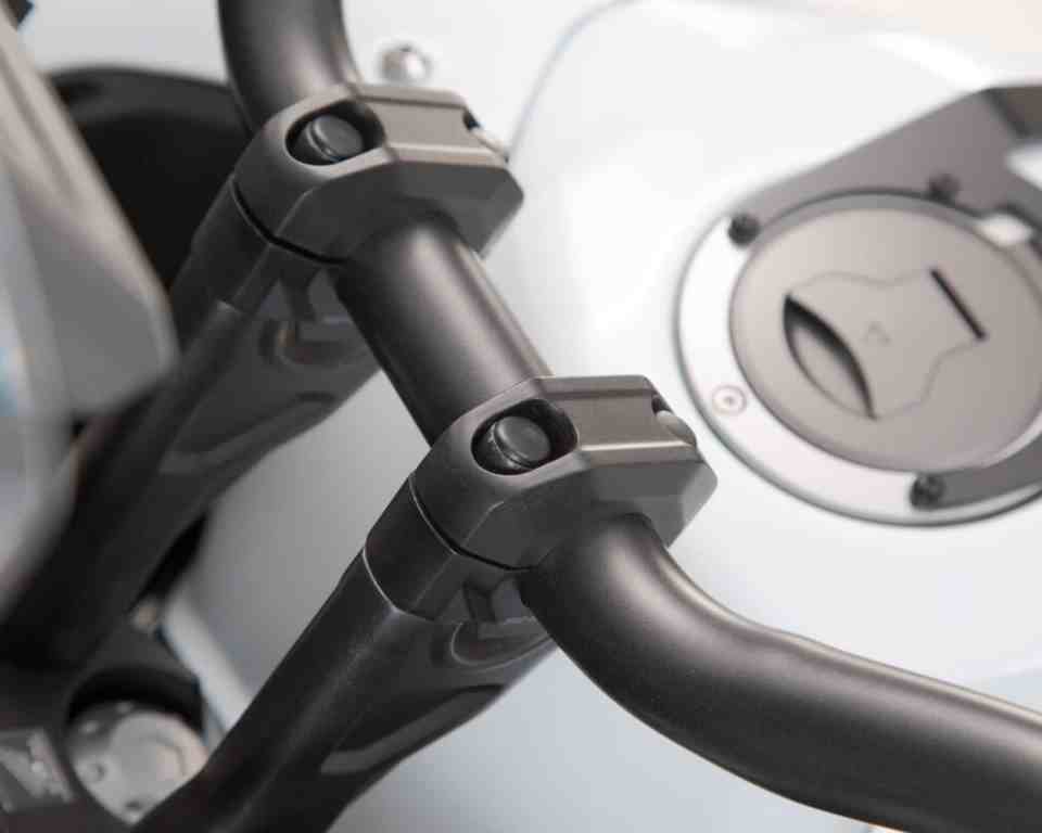 SW-Motech 20mm Handlebar Risers for 28mm Handlebars – Black