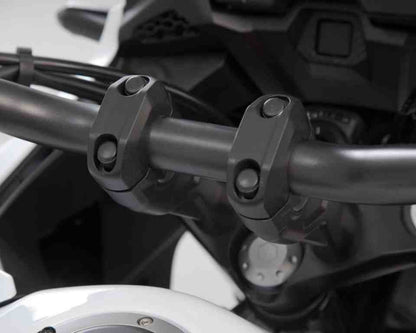 SW-Motech 20mm Handlebar Risers for 28mm Handlebars – Black - LEH.00.039.24100.20/B - Riders Junction