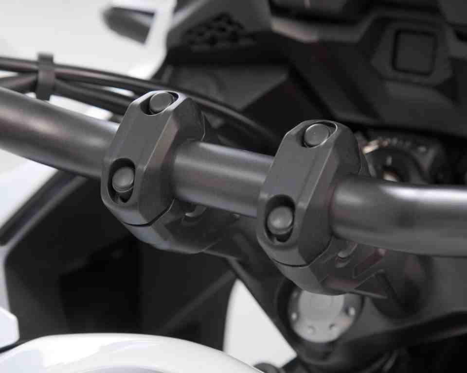 SW-Motech 20mm Handlebar Risers for 28mm Handlebars – Black - LEH.00.039.24100.20/B - Riders Junction