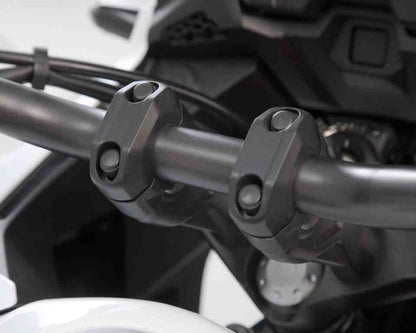 SW-Motech 20mm Handlebar Risers for 28mm Handlebars – Black - LEH.00.039.24100.20/B - Riders Junction