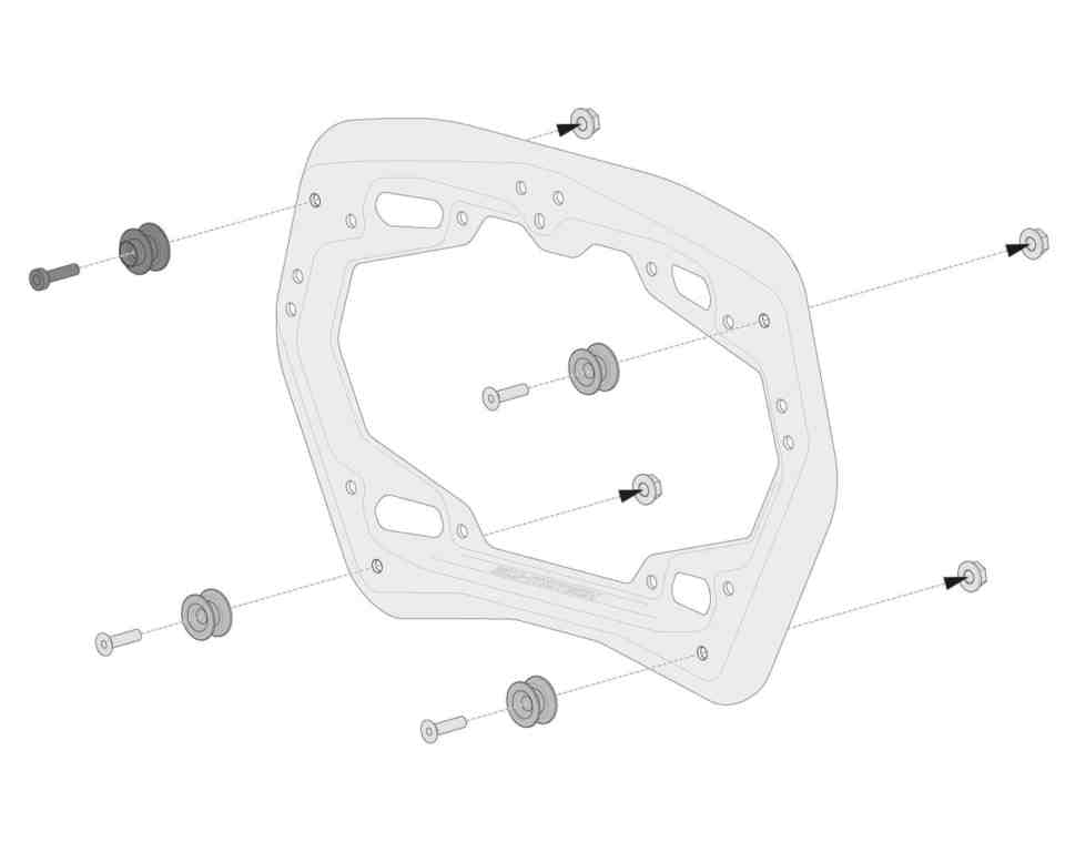 SW-Motech AERO Adapter Kit for Quick Lock PRO Side Carriers