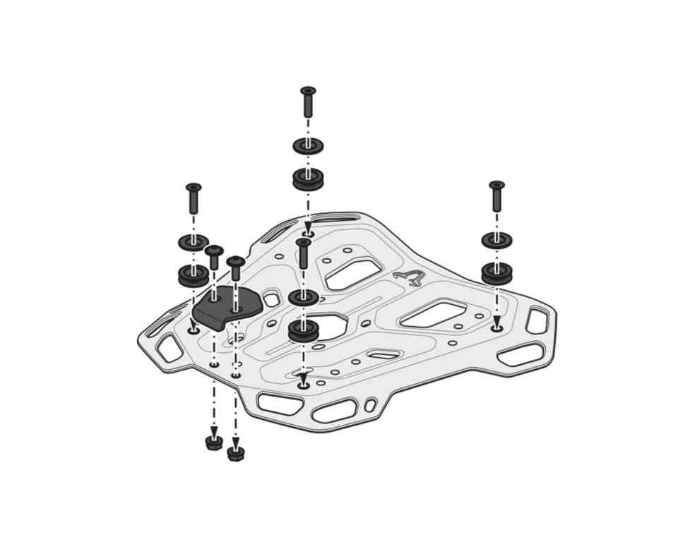 SW-Motech Adventure Luggage Rack for Ducati DesertX - GPT.22.995.19000/B - Riders Junction