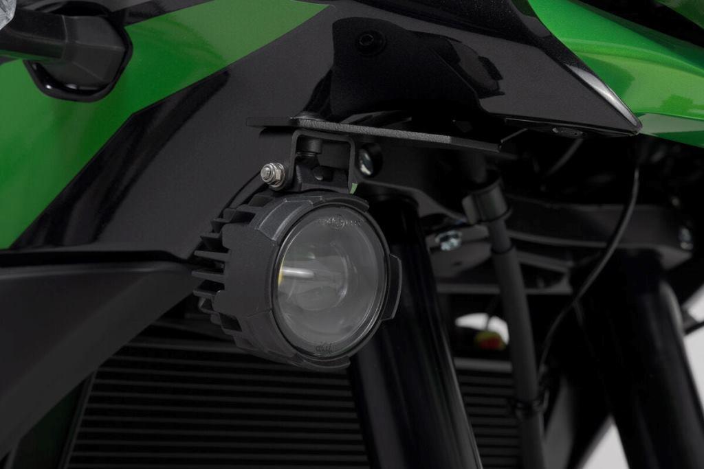 SW-Motech Auxiliary Light Mounts for Kawasaki Versys 650 - NSW.08.518.10000/B - Riders Junction