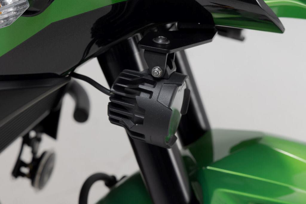 SW-Motech Auxiliary Light Mounts for Kawasaki Versys 650 - NSW.08.518.10000/B - Riders Junction