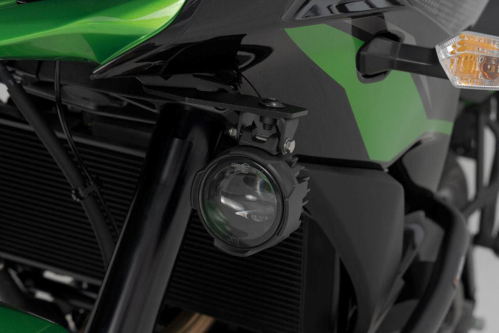 SW-Motech Auxiliary Light Mounts for Kawasaki Versys 650 - NSW.08.518.10000/B - Riders Junction