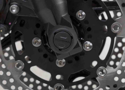 SW-Motech Front Axle Sliders for Kawasaki Versys 650 - STP.08.176.10401/B - Riders Junction