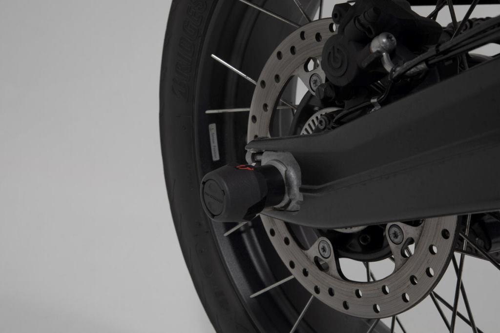 SW-Motech Rear Swingarm Sliders for BMW F750GS / F850GS / F900R / F900XR - STP.07.176.10901/B - Riders Junction