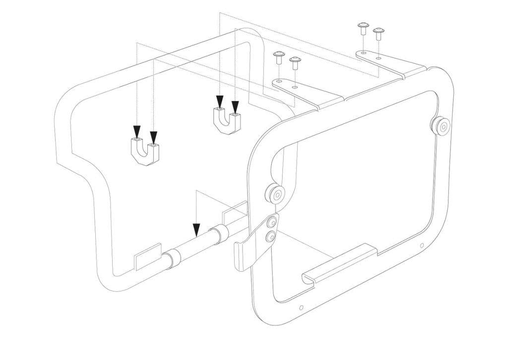 SW-Motech TraX Adapter Kit for BMW F850GSA / R1200GSA / R1250GSA OEM Racks -KFT.00.152.10900/S - Riders Junction