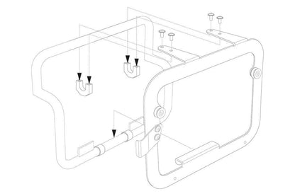 SW-Motech TraX Adapter Kit for BMW F850GSA / R1200GSA / R1250GSA OEM Racks -KFT.00.152.10900/S - Riders Junction