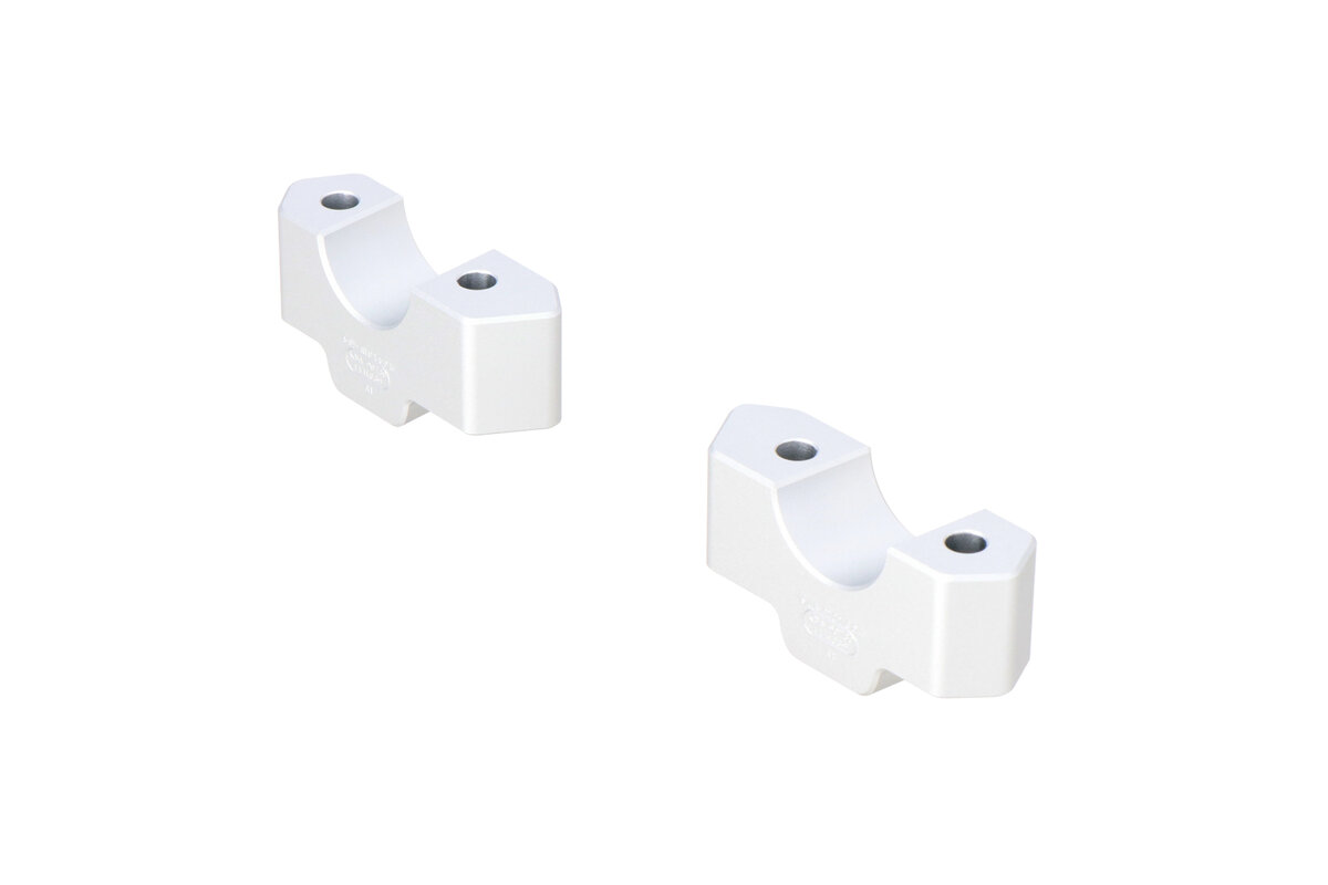 SW-Motech 30mm Handlebar Risers for BMW R 1300 GS - Silver - LEH.07.039.13000/S