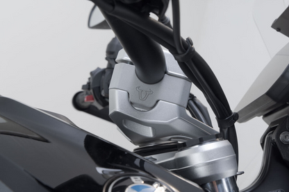 SW-Motech 30mm Handlebar Risers for BMW R 1300 GS - Silver - LEH.07.039.13000/S