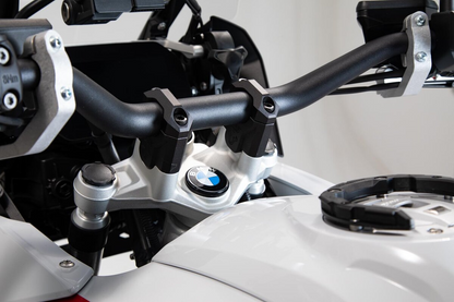 SW-Motech 40mm Handlebar Risers for BMW R1200GS / R1250GS - Black - LEH.07.039.12401/B