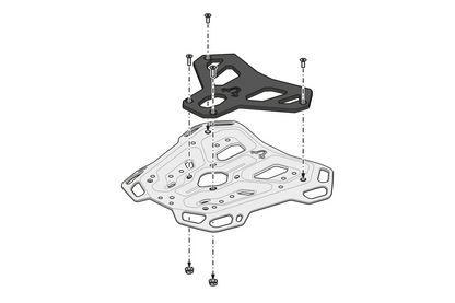SW-Motech ADVENTURE-RACK for BMW R 1300 GS / GSA - For Use with OEM Top Case Mount - GPT.07.975.19100/B
