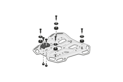 SW-Motech ADVENTURE-RACK for BMW R 1300 GS / GSA - For Use with OEM Top Case Mount - GPT.07.975.19100/B