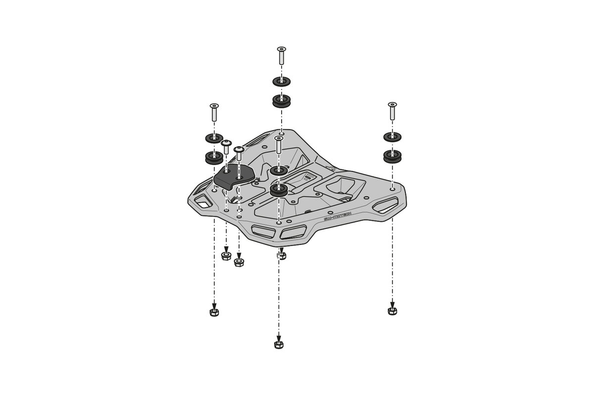 SW-Motech Street-Rack for Suzuki GSX-8S / GSX-8R - GPT.05.846.16000/B