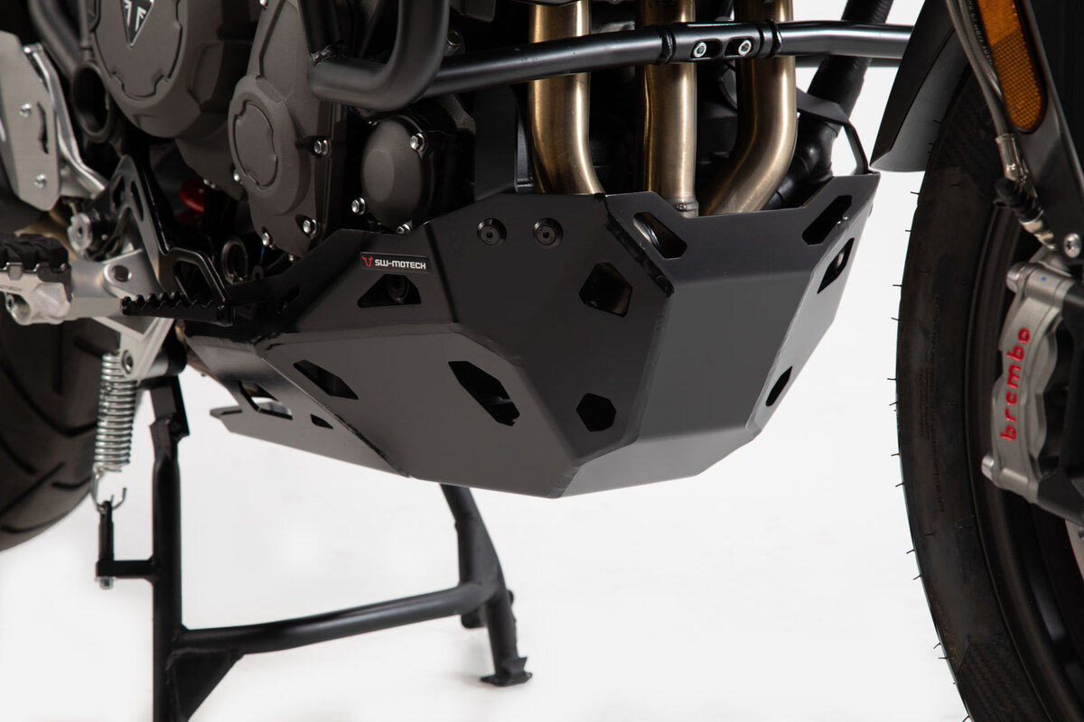 SW-Motech Sump Guard for Triumph Tiger 900 - Black - For Use Only Without OEM Crashbars - MSS.11.953.10002/B