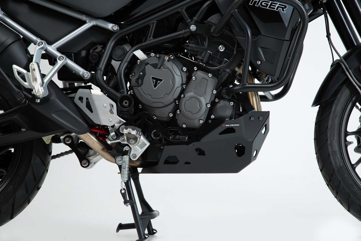 SW-Motech Sump Guard for Triumph Tiger 900 - Black - For Use Only Without OEM Crashbars - MSS.11.953.10002/B