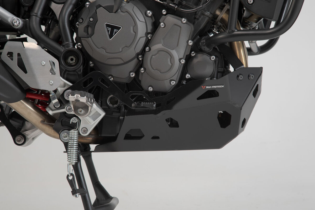 SW-Motech Sump Guard for Triumph Tiger 900 - Black - For Use Only Without OEM Crashbars - MSS.11.953.10002/B