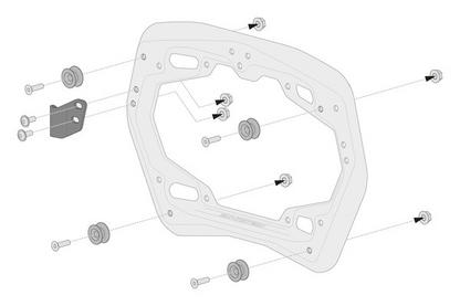 SW-Motech TraX ADV Adapter Kit for PRO Side Carriers - KFT.00.152.35100